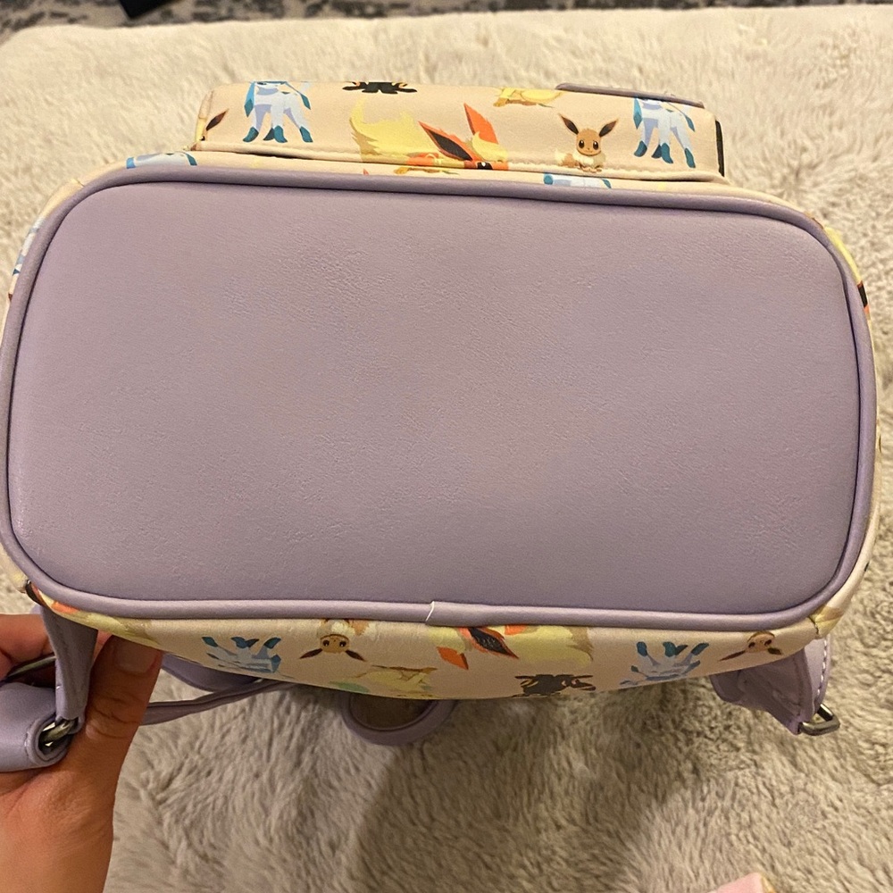 Gently Used Loungefly Eevee Evolutions / Eeveelutions Watercolor Mini Backpack - Picture 4 of 17